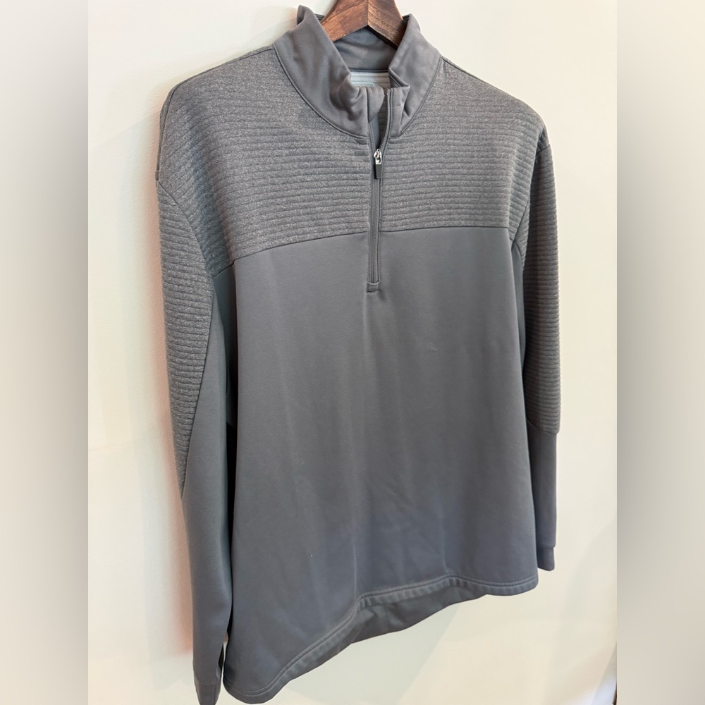 PGA Tour 1/4 Zip Pullover – XL | Grey Performance Golf Layer